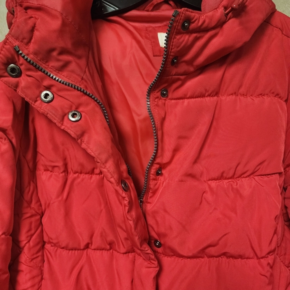 St. John's Bay Water Resistant Red Puffer Jacket With Attached Hood Size XL - Picture 9 of 9